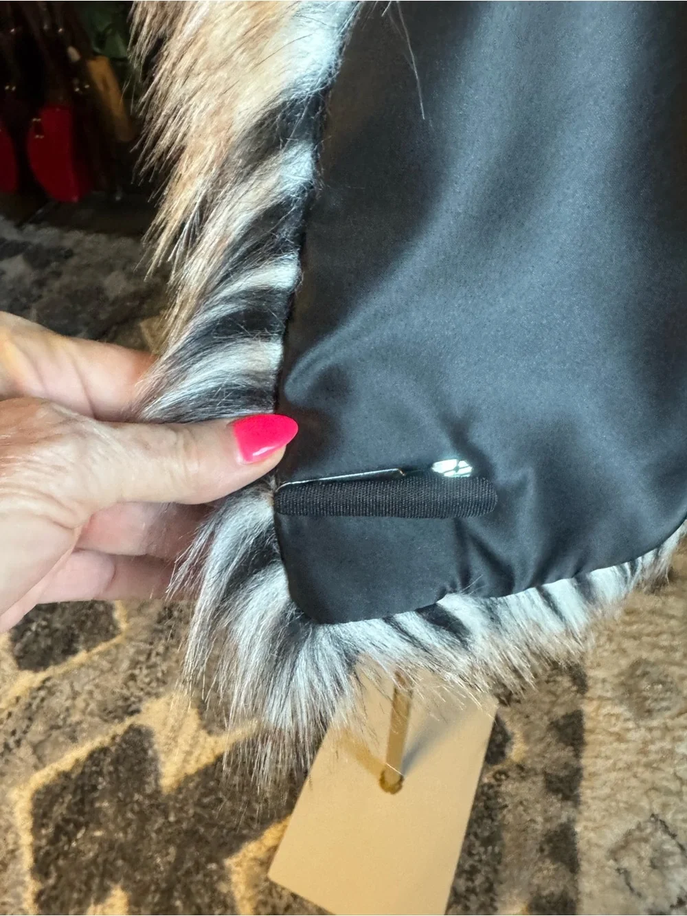 Multicolored Fur Scarf
